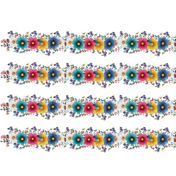 Flower Heat Transfer Strip