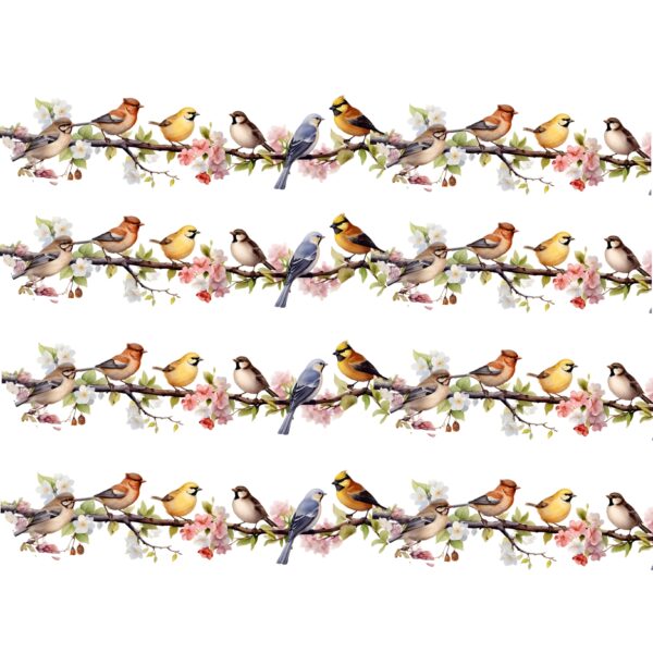 Bird's Heat Transfer Strip Patch