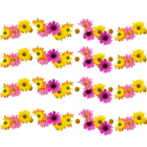 Colorful Flowers Heat Transfer Strip