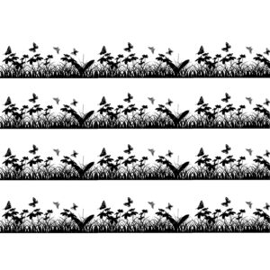 Black Heat Transfer Strip Patch