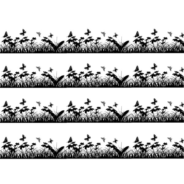 Black Heat Transfer Strip Patch