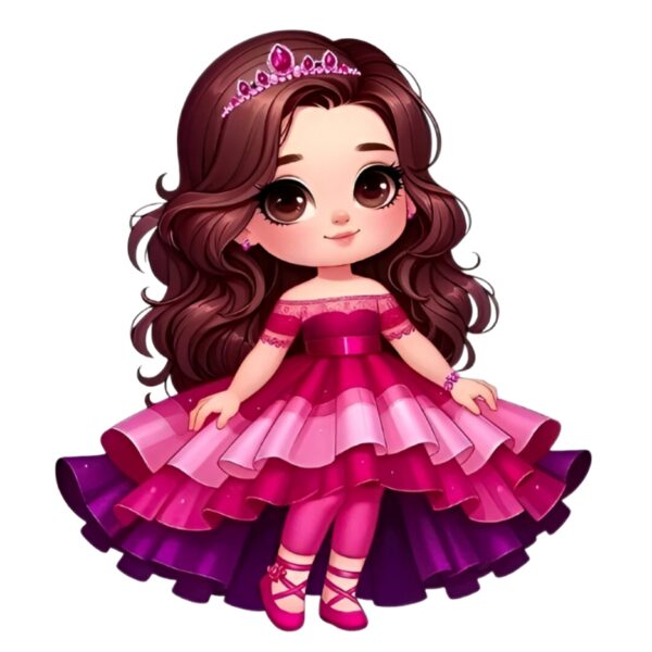 Doll Heat Transfer Patch for Girls