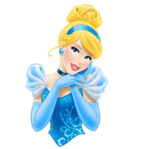 Blue Princess Heat Transfer Patch