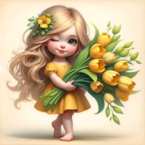 Doll Heat Transfer Patch for Girls
