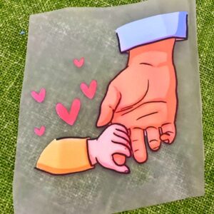 Dad Love Daughter Heat Transfer Patch