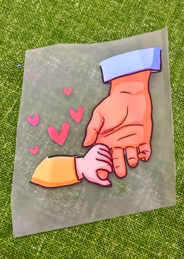 Dad Love Daughter Heat Transfer Patch