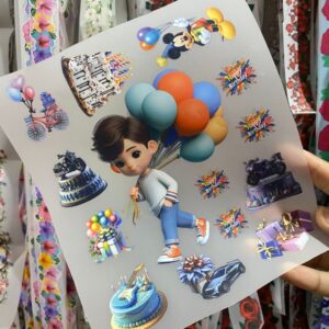 Heat Transfer Birthday Theme For Boy