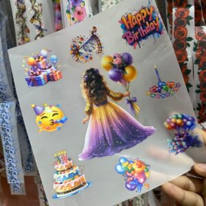 Heat Transfer Birthday Theme For Girl