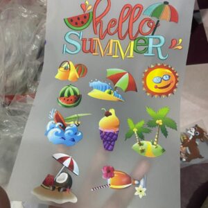Heat Transfer Patch Summer Theme