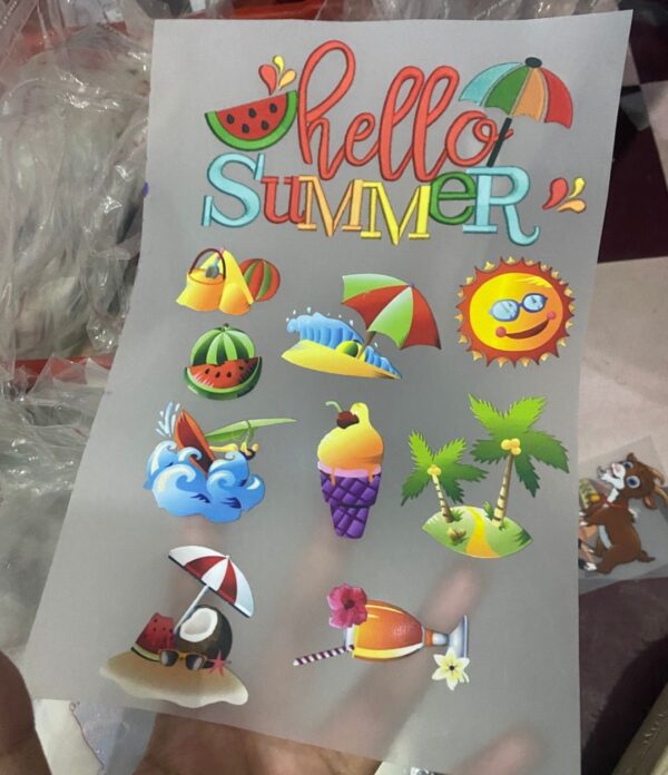 Heat Transfer Patch Summer Theme