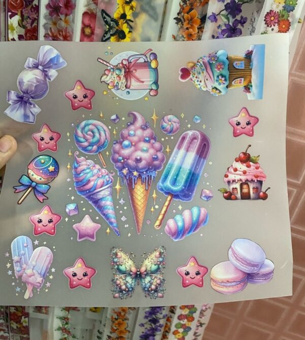 Heat Transfer Ice Cream Theme Patch