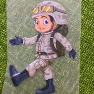 Army Lover Heat Transfer Patch for Girls
