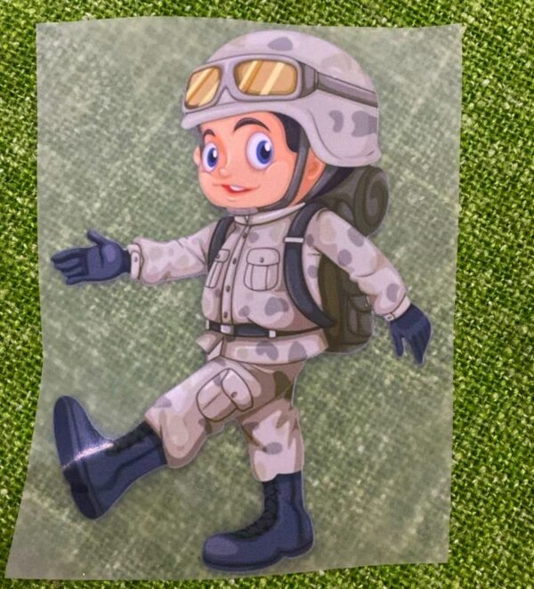 Army Lover Heat Transfer Patch for Girls