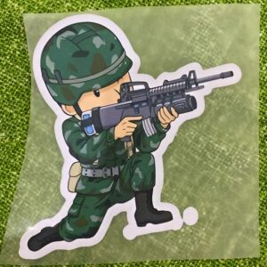 Army Lover Heat Transfer Patch for Boys