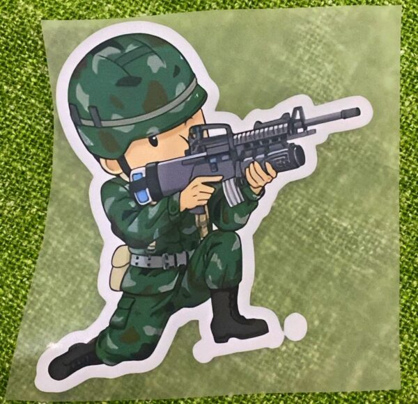 Army Lover Heat Transfer Patch for Boys