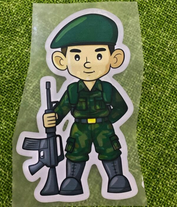 Army Lover Heat Transfer Patch for Boys
