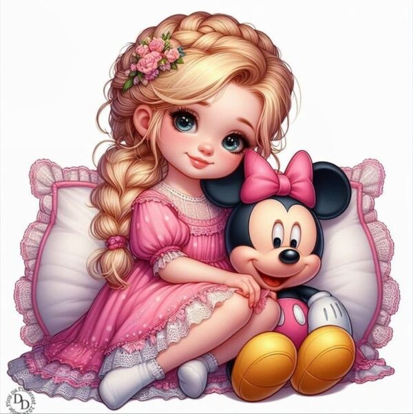 Heat Transfer Doll Patch for Girls