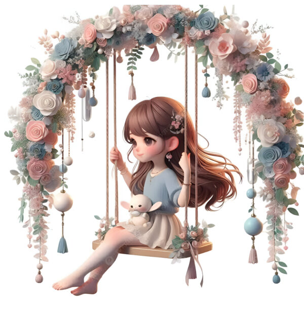 Doll Heat Transfer Patch for Girls