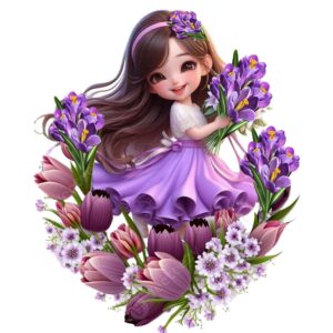 Doll Heat Transfer Patch for Girls
