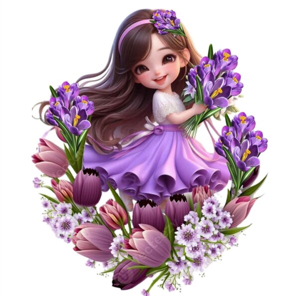 Doll Heat Transfer Patch for Girls