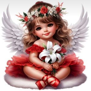 Red Queen Doll Heat Transfer Patch