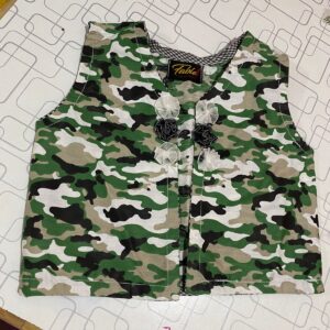Army Print Jacket For Girl