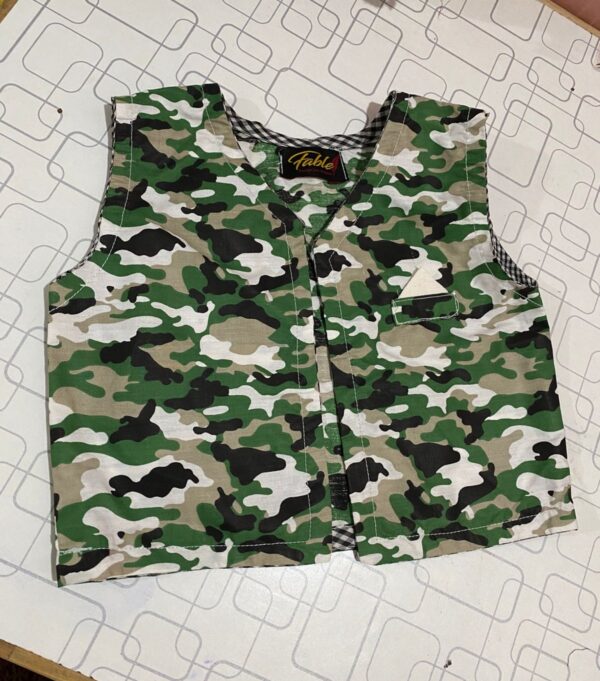 Army Print Jacket For Boys
