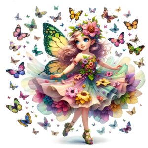 Betterfly Doll Heat Transfer Patch