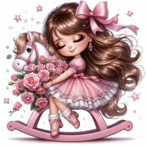 Doll Heat Transfer Patch for Girls