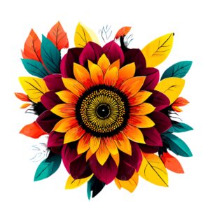 Big Size Flower Heat Transfer Patch