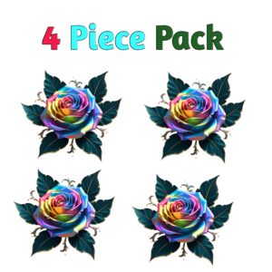 Multi Color Flower Heat Transfer Patch
