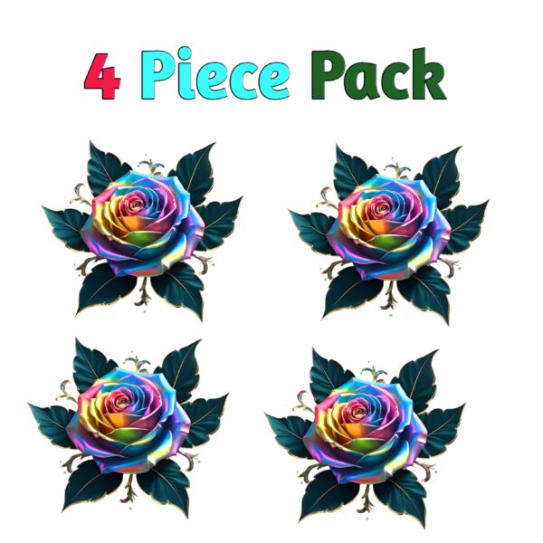 Multi Color Flower Heat Transfer Patch