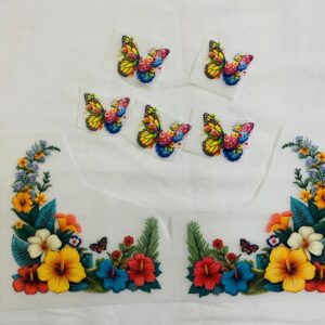 Flower Deal Heat Transfer Patch