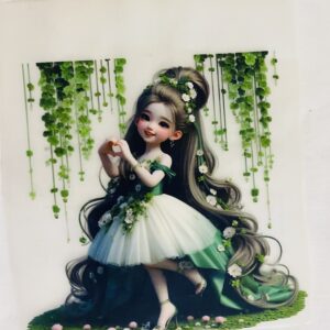 Heat Transfer Doll Sticker