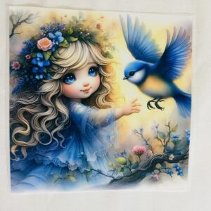 Heat Transfer Doll Sticker