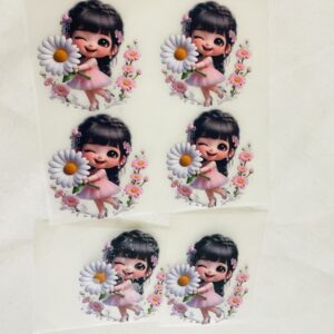 Mini Doll Heat Transfer Patche