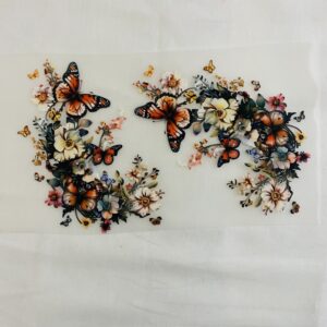 Corner Flower Heat Transfer Patch