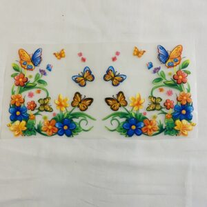 Corner Flower Heat Transfer Patch