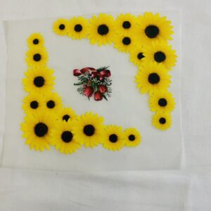 Corner Flower Heat Transfer Patch