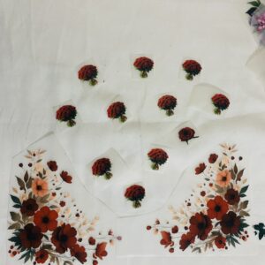 Flower Deal Heat Transfer Patch