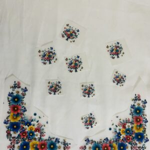 Flower Deal Heat Transfer Patch