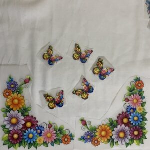 Flower Deal Heat Transfer Patch