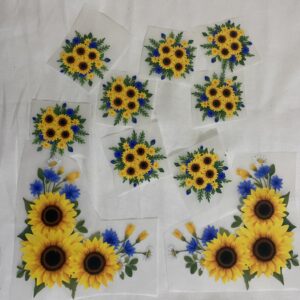 Flower Deal Heat Transfer Patch