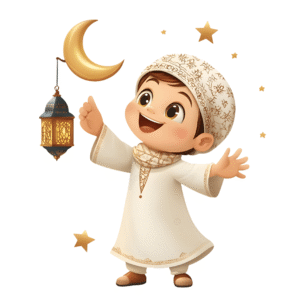 Eid Mubarak Heat Transfer Sticker for Boy