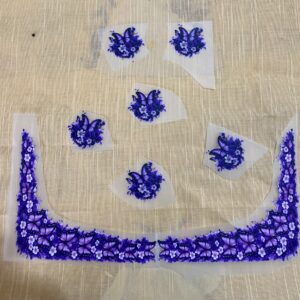 Flower Corners Heat Transfer Patch