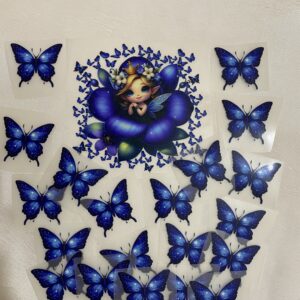 Best Butterfly & Doll Deal Heat Transfer Patch