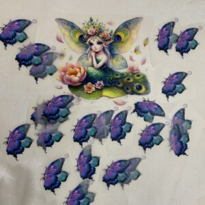 Best Butterfly & Doll Deal Heat Transfer Patch